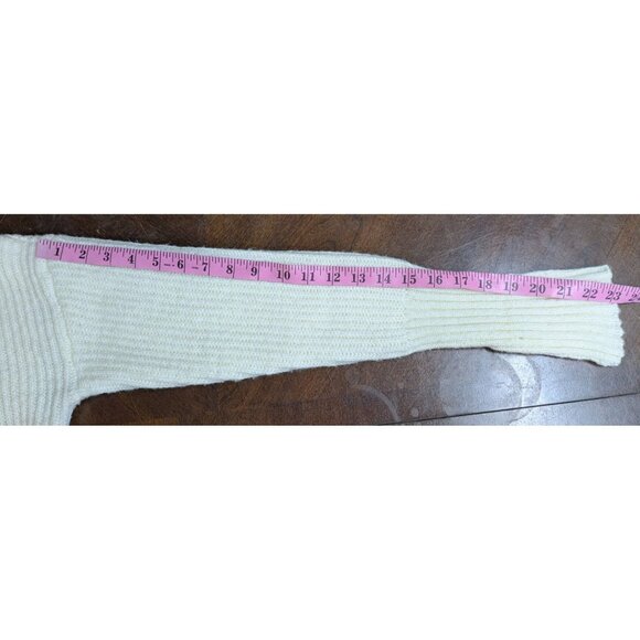 Altard State Women's Cream/Taupe High Low Long sleeve Sweater Size M - Picture 9 of 10